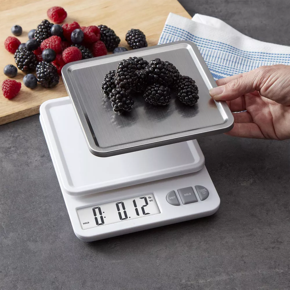 Digital Kitchen Scale With Removable Stainless Steel Weighing Tray